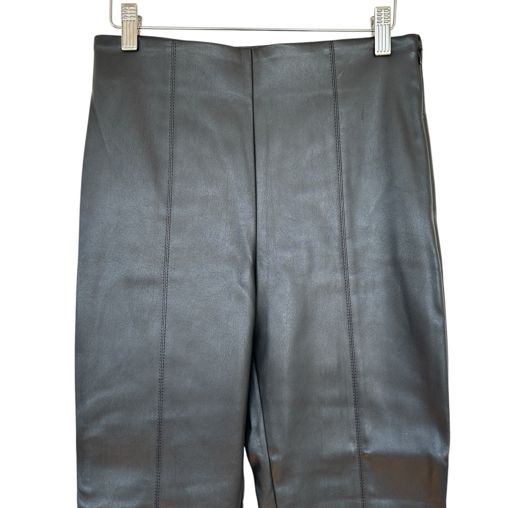 Ann Taylor faux leather pants, high rise, skinny, narrow leg, elasticized waist